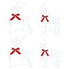 vidaXL Renne de No&euml;l 4 pc 180 LED Blanc froid 43 x 19 x 65 cm
