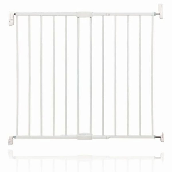 Mac Lean Barri&egrave;re de s&eacute;curit&eacute; pour b&eacute;b&eacute; 62-102 cm M&eacute;tal Blanc