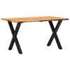 vidaXL Table à manger 140x80x75 cm bois de chêne massif