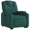 vidaXL Fauteuil inclinable vert fonc&eacute; tissu