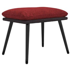 vidaXL Repose-pied Rouge bordeaux 45x29,5x35 cm Tissu et similicuir