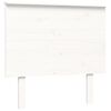 vidaXL Cadre de lit sans matelas blanc 100x200 cm bois massif