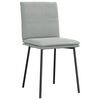 vidaXL Chaises à manger lot de 6 gris clair velours
