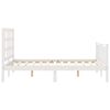 vidaXL Cadre de lit sans matelas blanc bois de pin massif