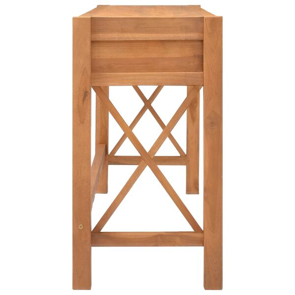 vidaXL Bureau avec tiroirs 120x40x75 cm bois de teck solide