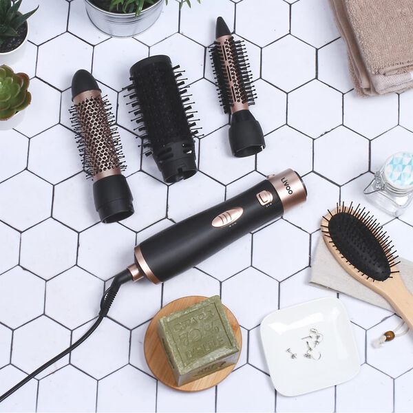 Livoo Brosse &agrave; cheveux &agrave; styliser 800-1000 W Noir