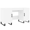 vidaXL Bureau blanc 140x50x75 cm bois d'ing&eacute;nierie