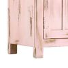 vidaXL Buffet Rose clair 110x35x70 cm Bois de manguier massif
