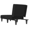 vidaXL Chaise longue noir velours