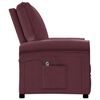 vidaXL Fauteuil inclinable &eacute;lectrique Violet Tissu