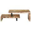 vidaXL Ensemble de table basse 2 pcs Bois de r&eacute;cup&eacute;ration massif
