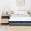 vidaXL Surmatelas Blanc 90 x 200 cm Tissu Jacquard