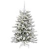 vidaXL Sapin de Noël Artificiel à Branches Articulées Blanc 120 cm