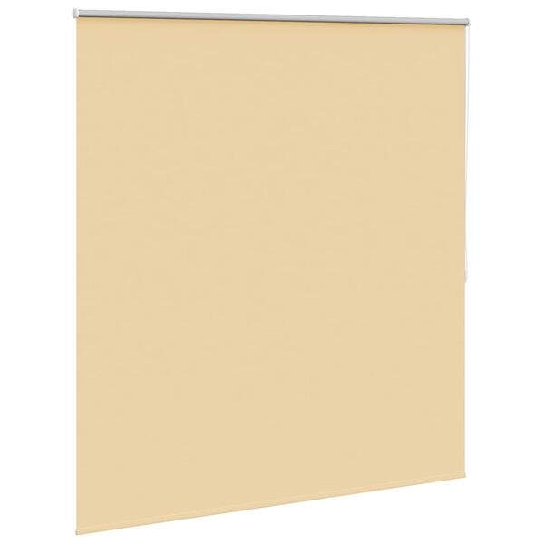 vidaXL Store enrouleur occultant 164,4 x 175 cm, largeur du tissu 160 cm, beige