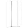vidaXL Enclos de bain 2 pcs 104x130 cm Verre tremp&eacute; Transparent