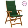 vidaXL Chaises de jardin inclinables 8 pc Naturel Bois d'Acacia Massif
