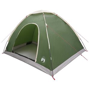 vidaXL Tente de camping avec toit avec &eacute;vent Vert 275 x 215 x 125 cm