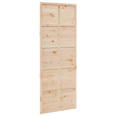 vidaXL Porte de grange 80x208 cm bois massif de pin