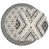 vidaXL Tapis de zone Naturel et noir &Oslash; 160 cm PET