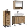 vidaXL Ensemble de mobilier de salle de bain 3 pcs Ch&ecirc;ne artisanal