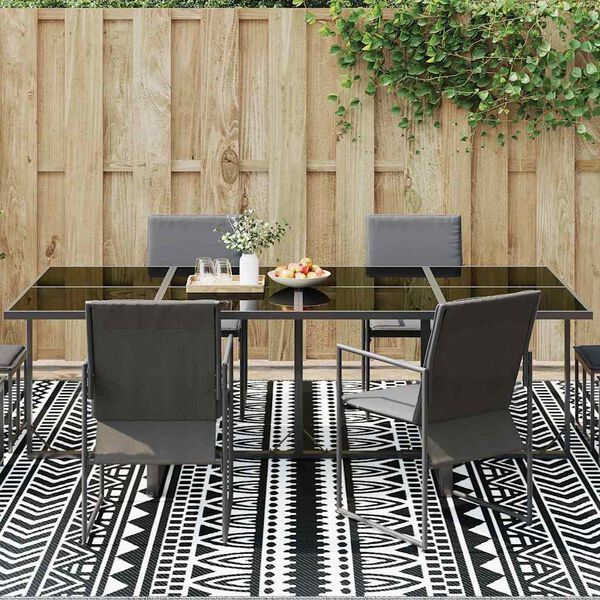 vidaXL Tapis d'ext&eacute;rieur G&eacute;om&eacute;trique ARAKIL Noir et Blanc 400 &times; 300 cm