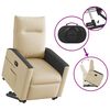 vidaXL Fauteuil inclinable Cr&egrave;me Tissu