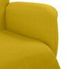 vidaXL Fauteuil inclinable avec repose-pied jaune velours