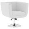 vidaXL Tabouret de bar Blanc Similicuir