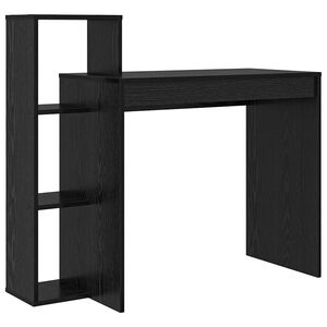 vidaXL Bureau Ch&ecirc;ne noir Bois d'ing&eacute;nierie 100 x 40 x 90 cm