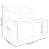 vidaXL Fauteuil de massage inclinable &agrave; 2 places taupe tissu