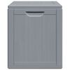 vidaXL Bo&icirc;te de rangement de jardin 90 L Gris PP aspect bois