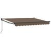 vidaXL Auvent r&eacute;tractable Taupe 3,5 x 2 m Polyester et Aluminium