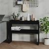vidaXL Table console noir 102x30x80 cm bois d'ing&eacute;nierie