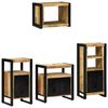 vidaXL Ensemble de mobilier de salle de bain avec tiroir 4 pcs