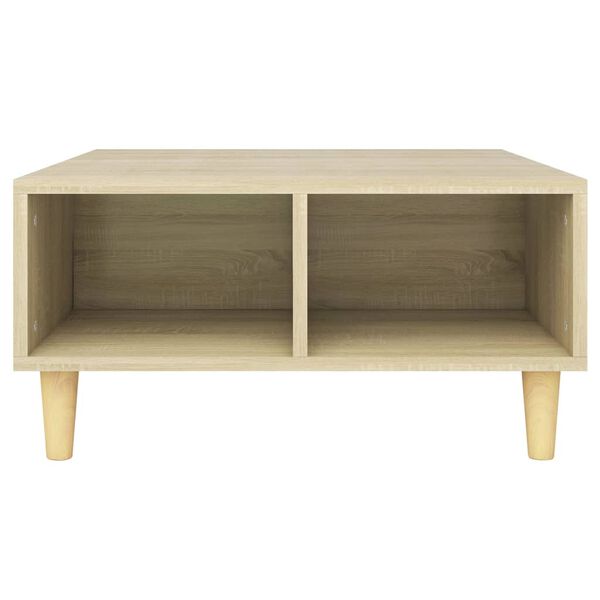 vidaXL Table basse chêne sonoma 60x60x30 cm bois d'ingénierie