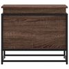 vidaXL Bo&icirc;te de rangement avec couvercle ch&ecirc;ne marron bois ing&eacute;nierie