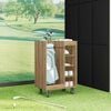 vidaXL Armoire de Golf avec roue Uni Chêne artisanal 65 x 45 x 98 cm