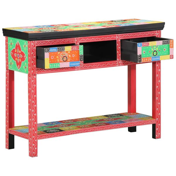 vidaXL Table console avec tiroir Multicolore 100 x 30 x 77 cm