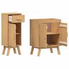 vidaXL Ensemble de mobilier de salle de bain avec tiroir 2 pcs Marron