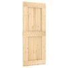 vidaXL Porte coulissante NARVIK 85 x 210 cm (213,5 cm) Naturel et noir