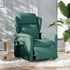 vidaXL Fauteuil inclinable &eacute;lectrique Vert fonc&eacute; Tissu