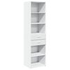 vidaXL Armoire de rangement mince blanc 50x42,5x225 cm