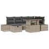 vidaXL Ensemble de canap&eacute; de jardin 7 pc polyrotin