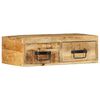 VidaXL Meuble TV mural 60x30x19 cm bois massif de manguier brut