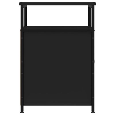 vidaXL Tables de chevet 2 pcs noir 40x42x60 cm bois d'ingénierie