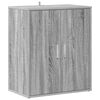 vidaXL Meuble &agrave; chaussures Sonoma gris 60x35x70 cm Bois d'ing&eacute;nierie