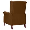 vidaXL Fauteuil inclinable Marron Tissu
