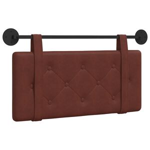 vidaXL T&ecirc;te de lit suspendue Brun Brillant PU antique