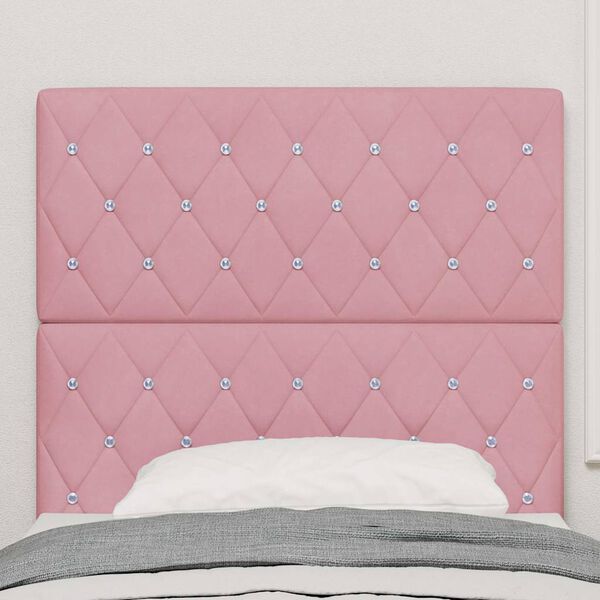 vidaXL T&ecirc;te de lit avec t&ecirc;te de lit Rose 100 cm Cuir synth&eacute;tique