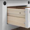 vidaXL Table de chevet avec tiroir Blanc 35 x 32,5 x 74 cm Pin massif